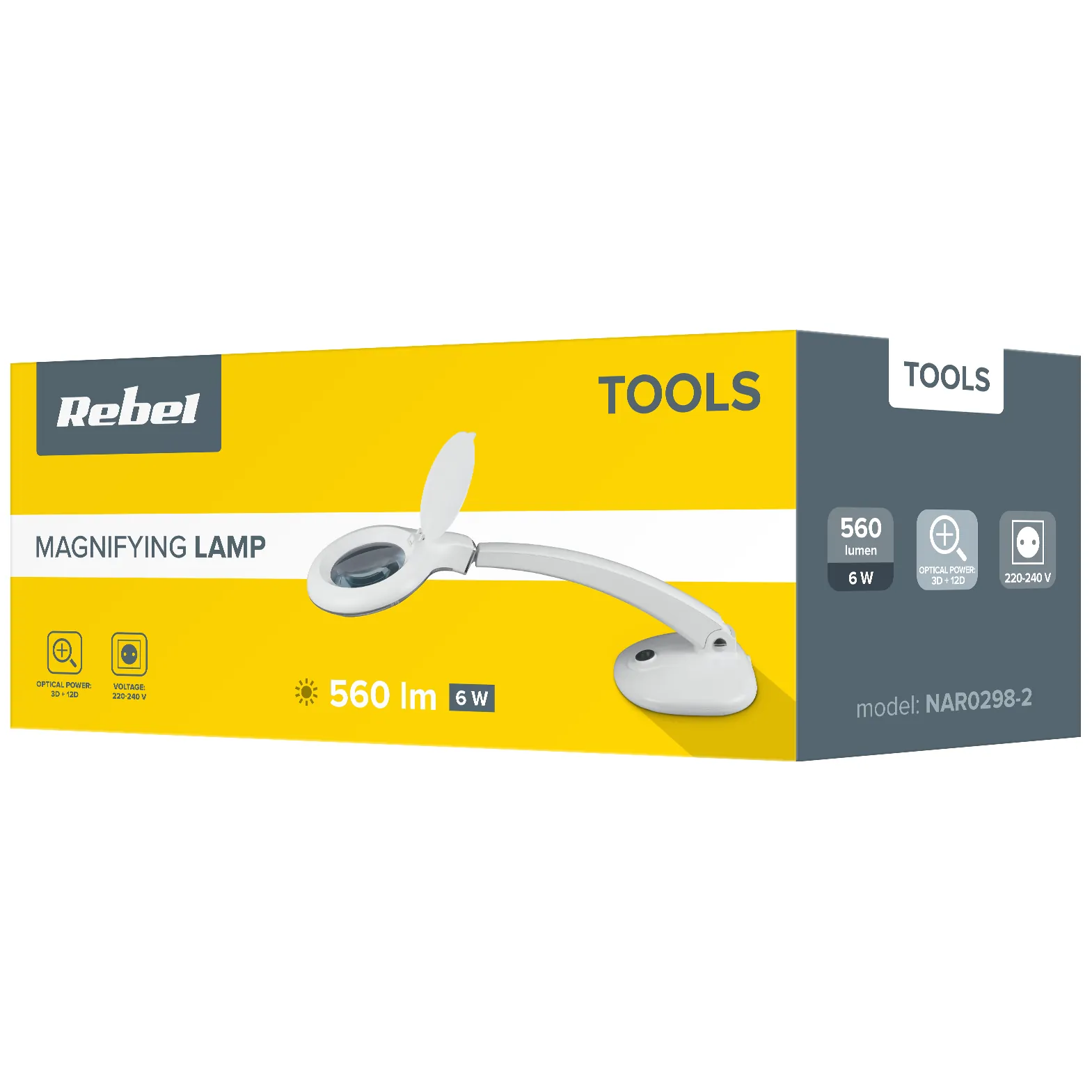 Lampa z lupą na biurko Rebel 6W (30x2835SMD) - obrazek 4