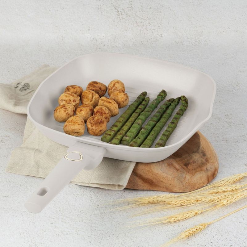 PATELNIA GRILLOWA TYTANOWA Z POKRYWĄ 28cm BERLINGER HAUS BH-8067 SAHARA - obrazek 2