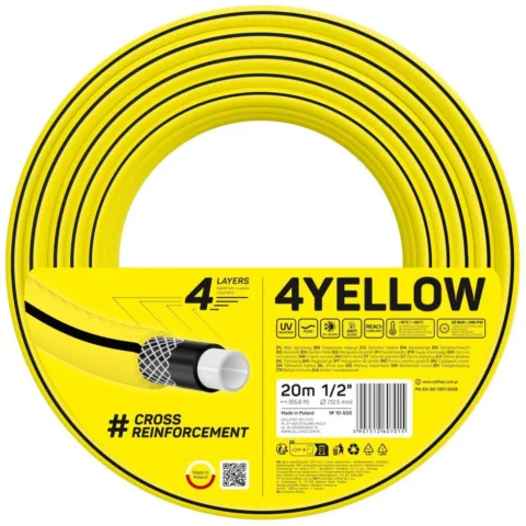 Wąż ogrodowy Cellfast 4YELLOW 1/2" 20m