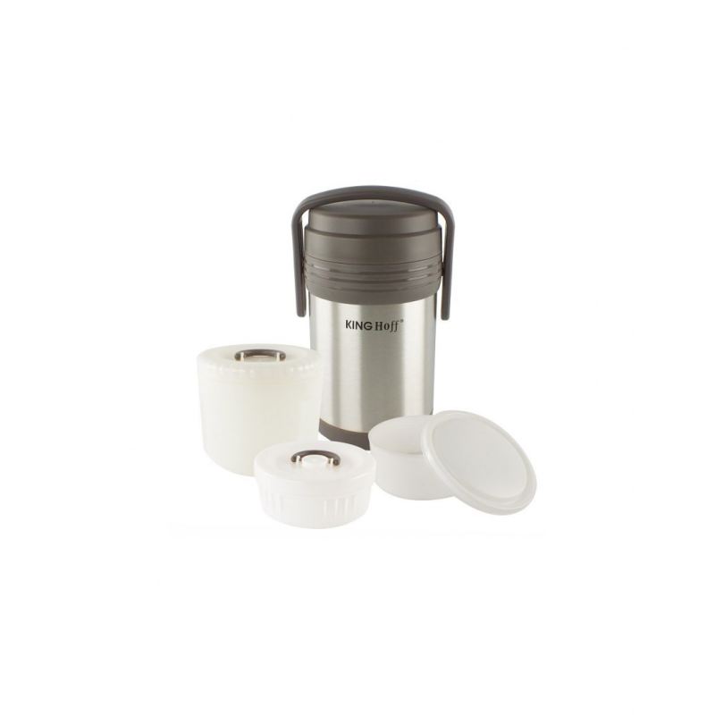 TERMOS OBIADOWY KINGHOFF 1,5L + 3 POJEMNIKI KH-4075 - obrazek 2