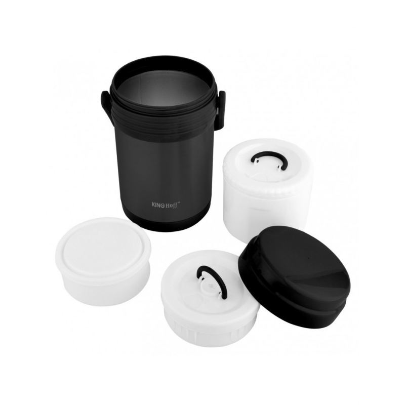 TERMOS OBIADOWY KINGHOFF 1,5L + 3 POJEMNIKI KH-1396 - obrazek 2