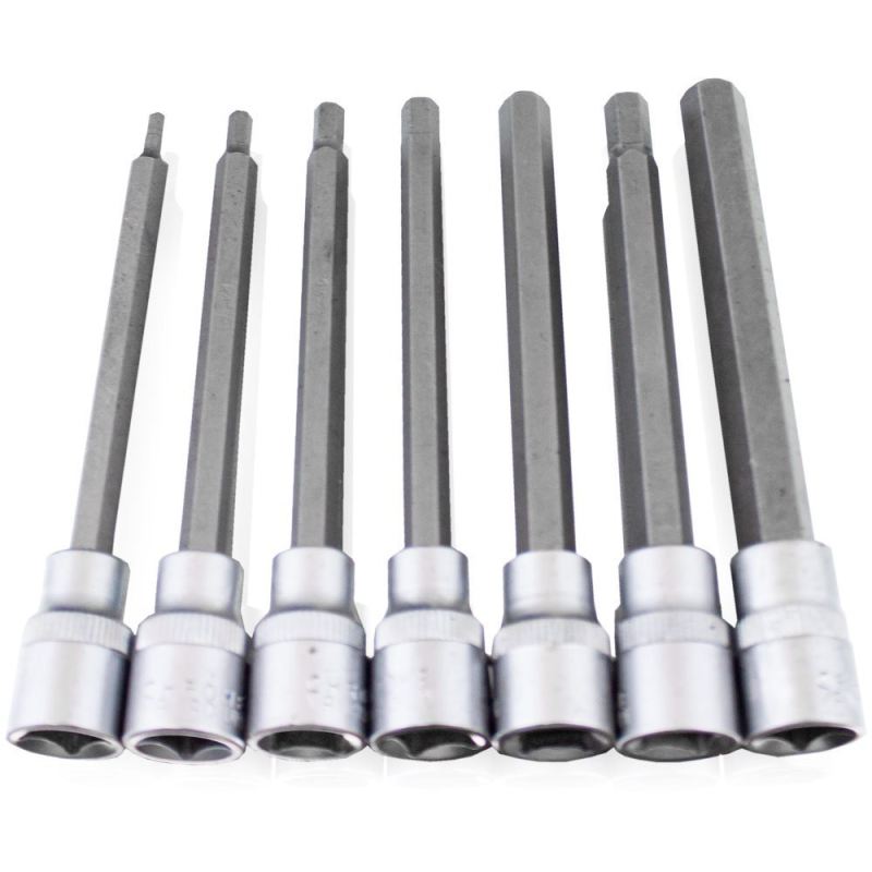 Zestaw Długich Nasadek TORX SPLINE XZN HEX 3/8" 110mm 21 el. - obrazek 3