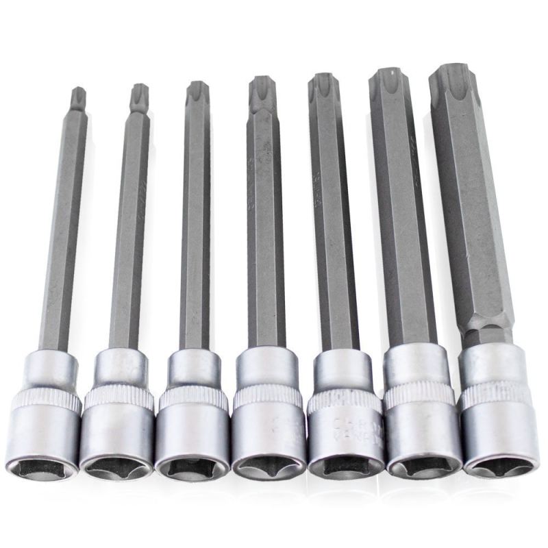Zestaw Długich Nasadek TORX SPLINE XZN HEX 3/8" 110mm 21 el. - obrazek 6