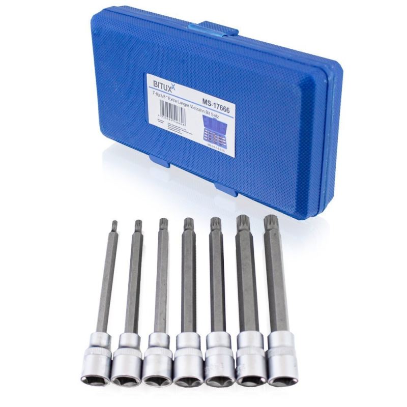 Zestaw Długich Nasadek TORX SPLINE XZN HEX 3/8" 110mm 21 el. - obrazek 7
