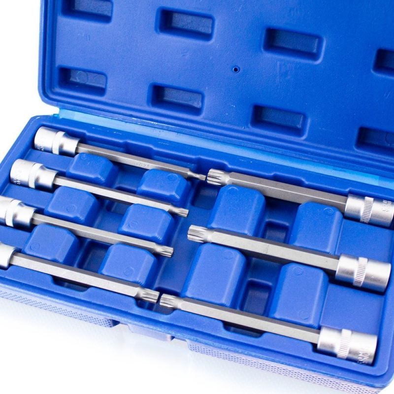 Zestaw Długich Nasadek TORX SPLINE XZN HEX 3/8" 110mm 21 el. - obrazek 8