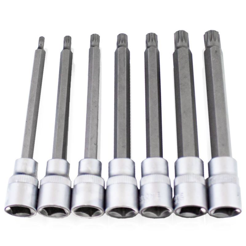 Zestaw Długich Nasadek TORX SPLINE XZN HEX 3/8" 110mm 21 el. - obrazek 9