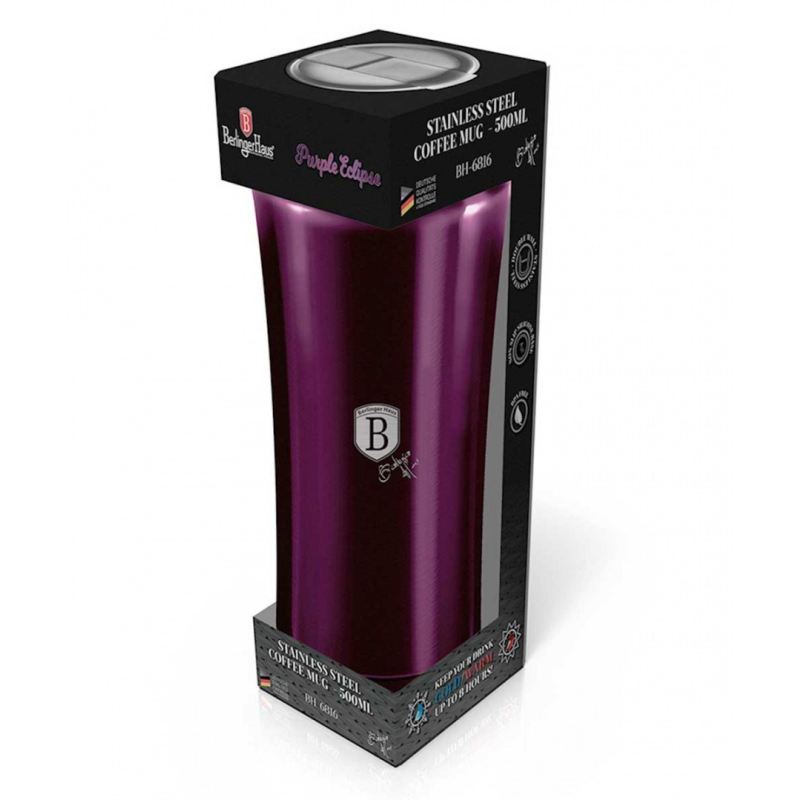 KUBEK TERMICZNY 500ml BERLINGER HAUS BH-6816 PURPLE - obrazek 2