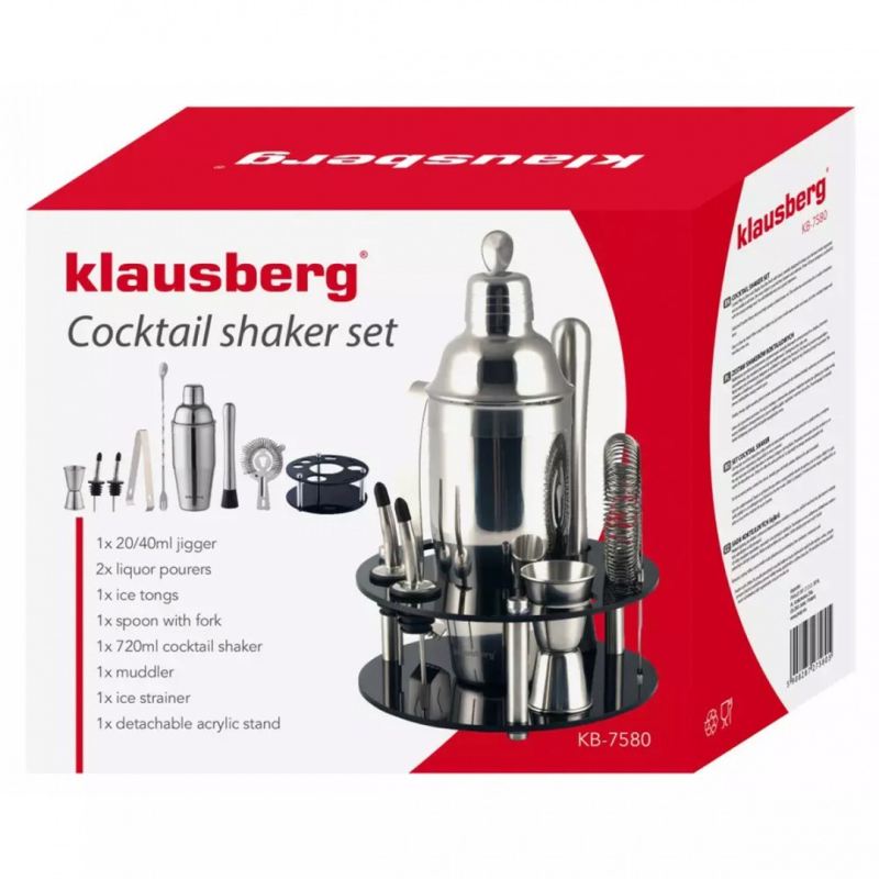 ZESTAW BARMAŃSKI 9 ELEMENTÓW KLAUSBERG KB-7580 - obrazek 5