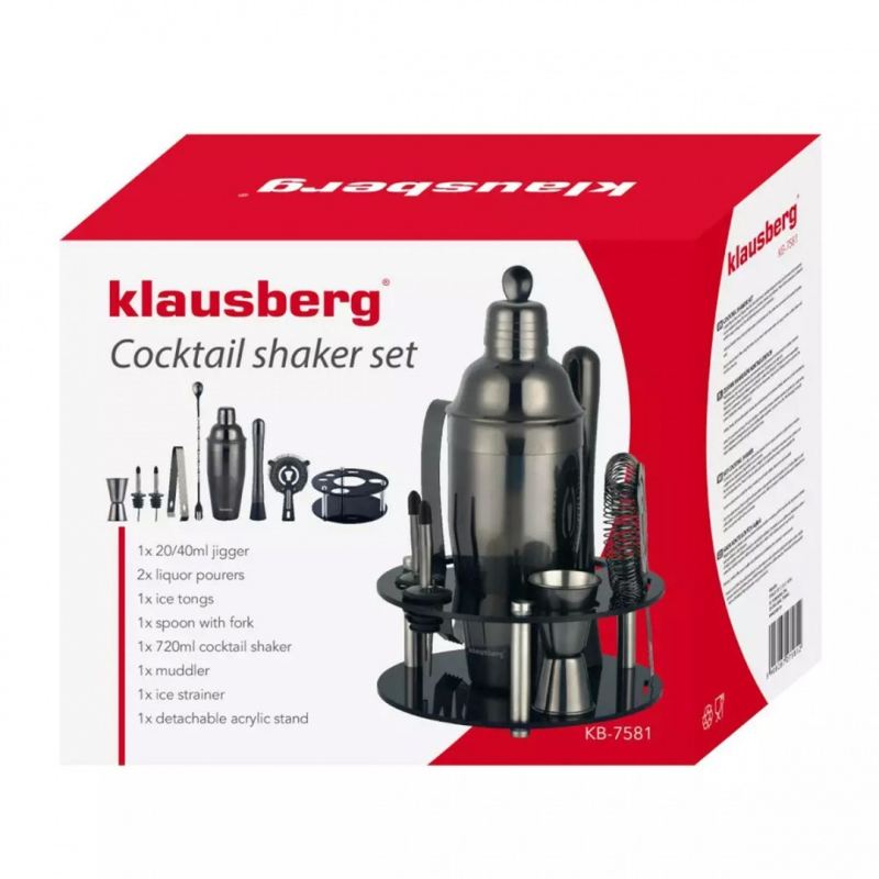 ZESTAW BARMAŃSKI 9 ELEMENTÓW KLAUSBERG KB-7581 - obrazek 5