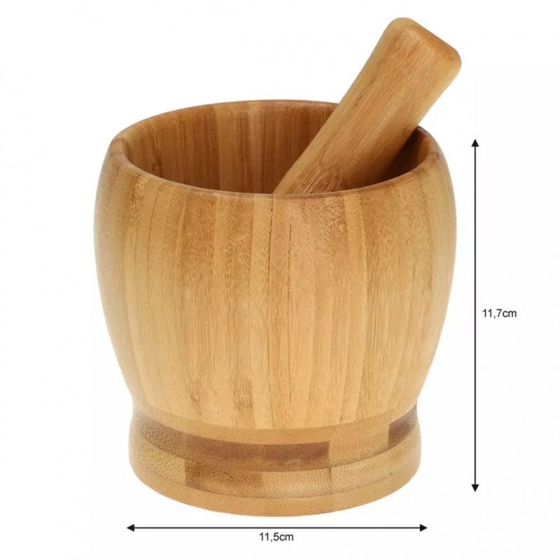 KUCHENNY MOŹDZIERZ BAMBUSOWY 11cm KINGHOFF KH-1617 - obrazek 5