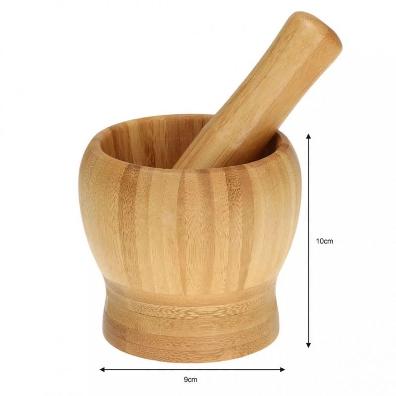 KUCHENNY MOŹDZIERZ BAMBUSOWY 9cm KINGHOFF KH-1616 - obrazek 3