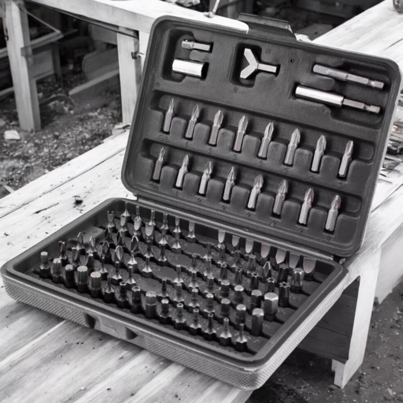 Zestaw Bitów 100 Elementów Różne Końcówki Torx Imbus Tri-Wing Spanner - obrazek 2
