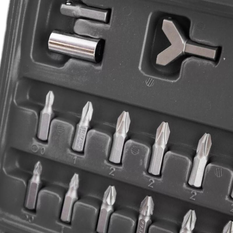Zestaw Bitów 100 Elementów Różne Końcówki Torx Imbus Tri-Wing Spanner - obrazek 5