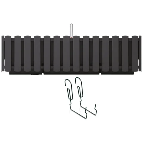 Skrzynka balkonowa z hakami Boardee Fencycase DDEF600W antracyt