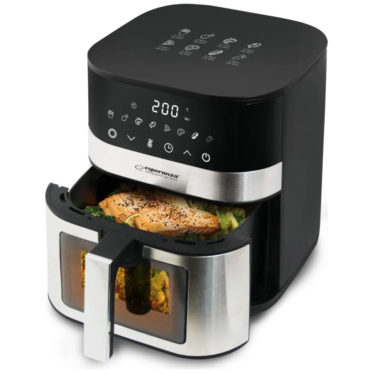 EKA003 Esperanza frytkownica beztłuszczowa pesce alla griglia 5l 1400w - obrazek 2