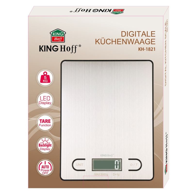 ELEKTRONICZNA WAGA KUCHENNA KINGHOFF KH-1821 - obrazek 6