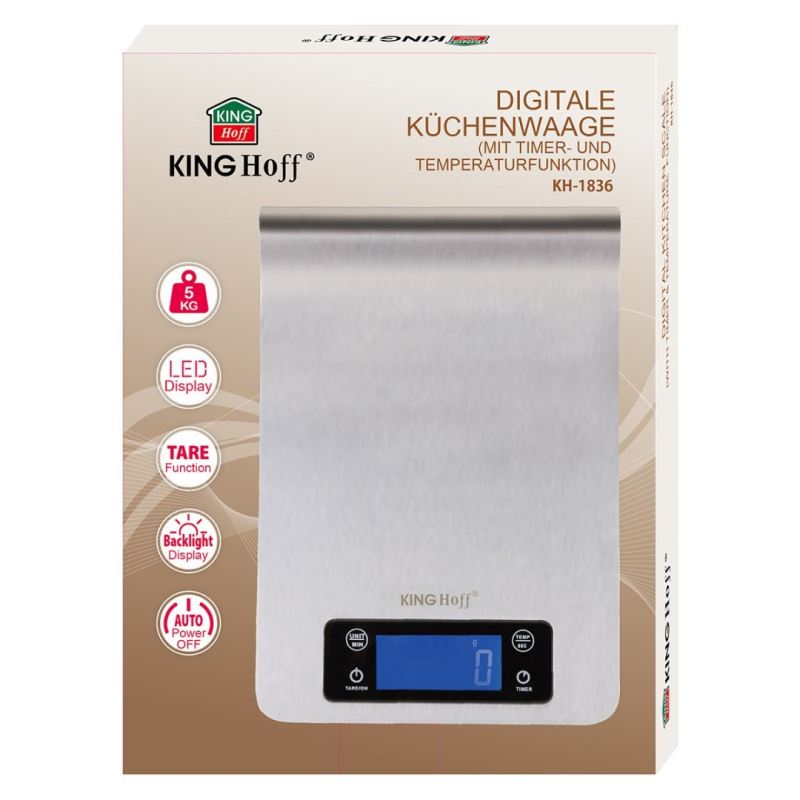 ELEKTRONICZNA WAGA KUCHENNA KINGHOFF KH-1836 - obrazek 7