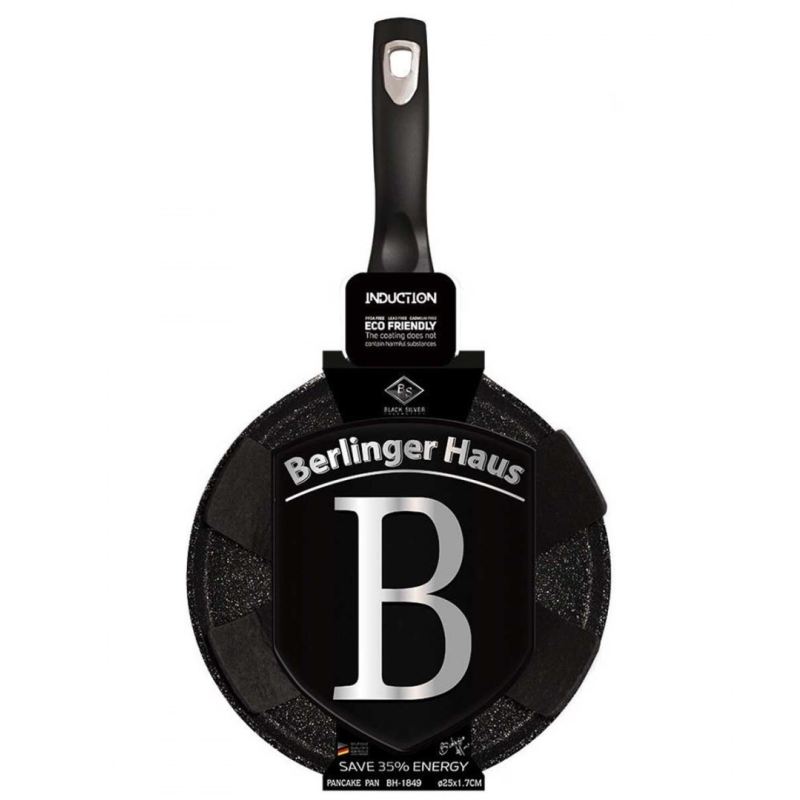 PATELNIA GRANITOWA DO NALEŚNIKÓW 25cm BERLINGER HAUS BLACK SILVER BH-1849 - obrazek 3