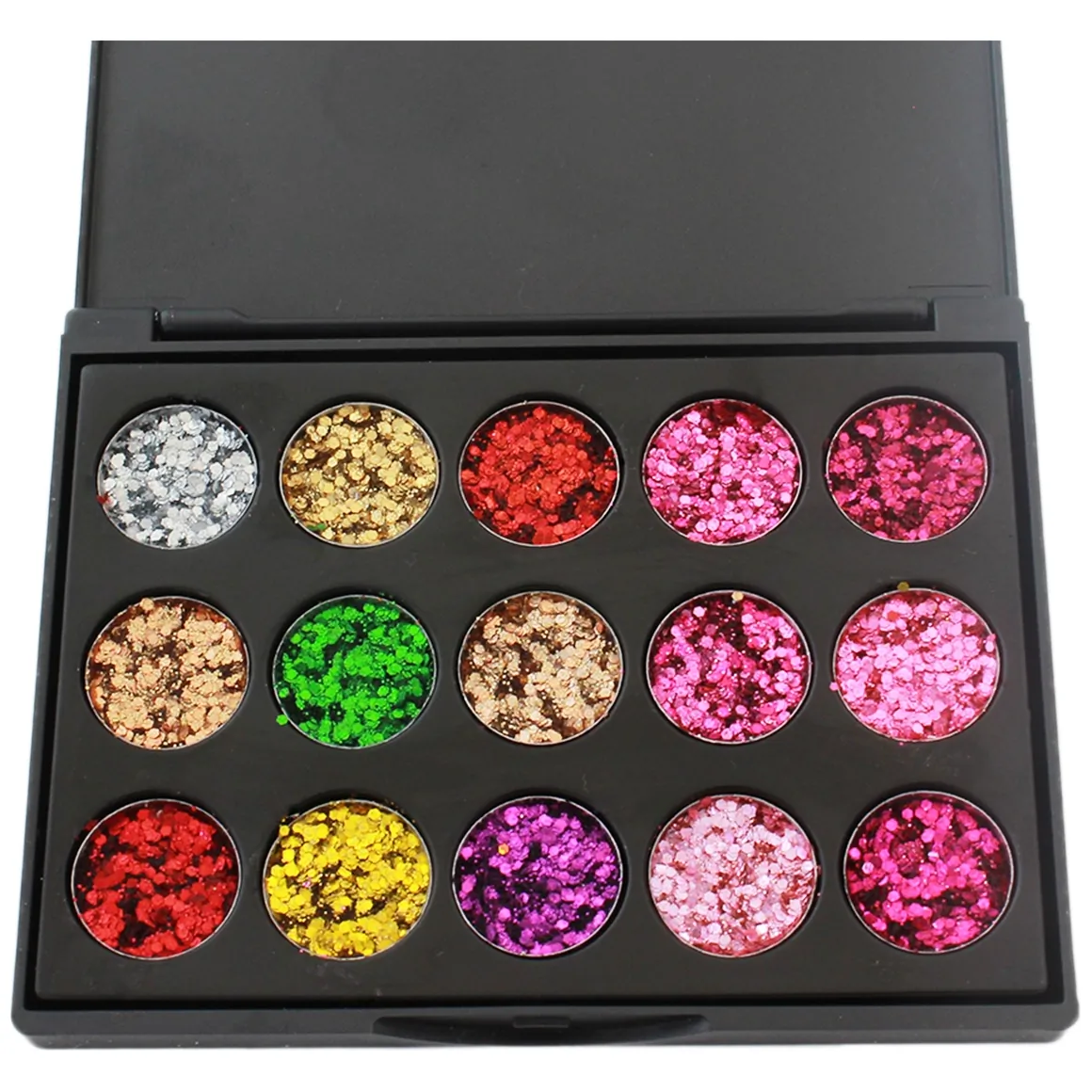 AG861 Paleta cieni 15 kol. brokat - obrazek 4