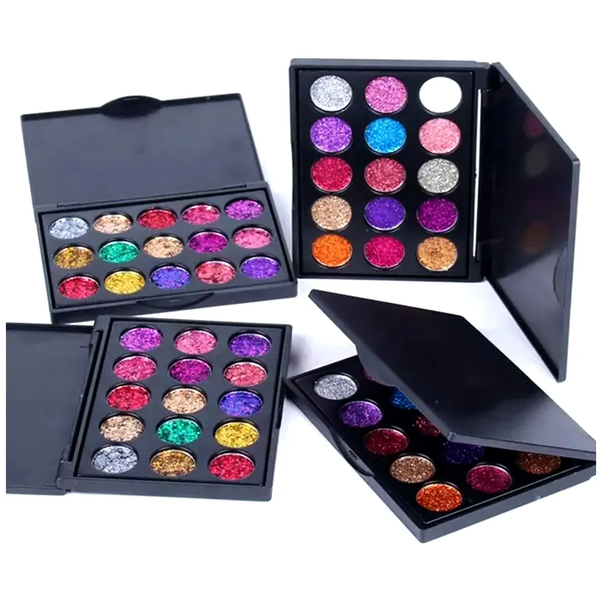 AG861 Paleta cieni 15 kol. brokat - obrazek 5