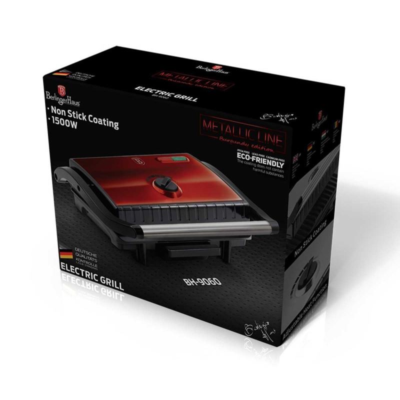 Grill elektryczny opiekacz BERLINGER HAUS BH-9060 - obrazek 4