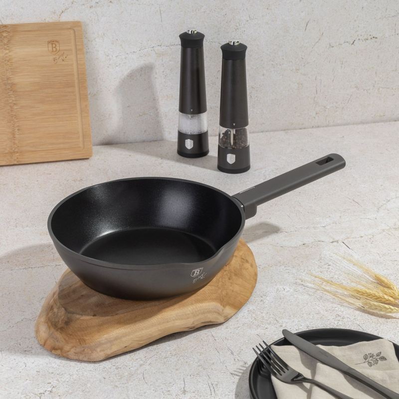 GŁĘBOKA PATELNIA TYTANOWA 28cm BERLINGER HAUS BH-8121 ANTRACIT - obrazek 2