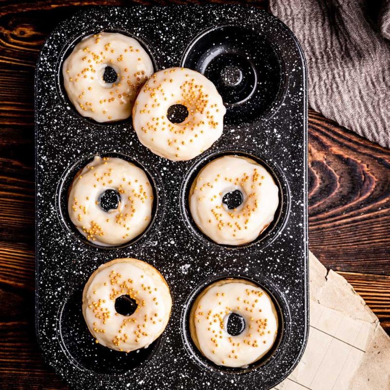 GRANITOWA FORMA DO PIECZENIA 6 PĄCZKÓW DONUT KLAUSBERG KB-7840 - obrazek 6