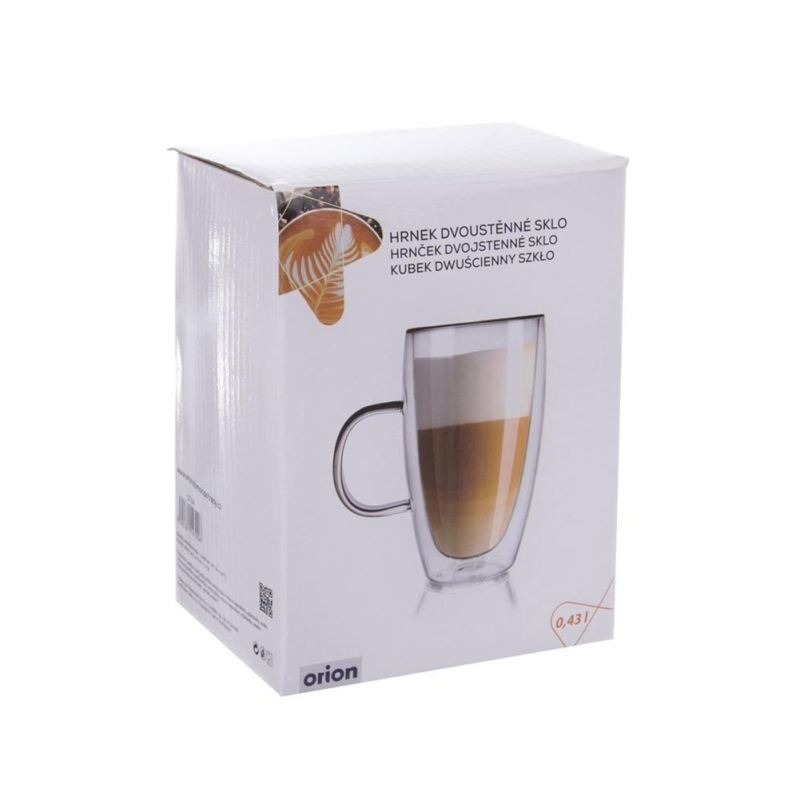 SZKLANKA TERMICZNA 430ML Z PODWÓJNĄ SCIANKĄ DO LATTE - obrazek 3