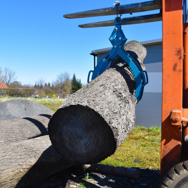 Szczypce do transportu kłód 720 mm udźwig 1500 kg stal wytrzymałe - obrazek 3