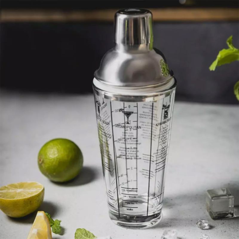 SZKLANY SHAKER BARMAŃSKI 400ml Z PRZEPISAMI KLAUSBERG KB-7647 - obrazek 3