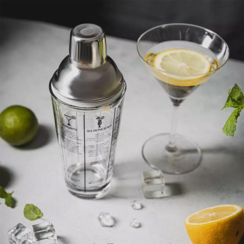 SZKLANY SHAKER BARMAŃSKI 400ml Z PRZEPISAMI KLAUSBERG KB-7647 - obrazek 4