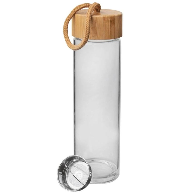 SZKLANA BUTELKA 450ml NA WODĘ Z SITKIEM 143757 - obrazek 6