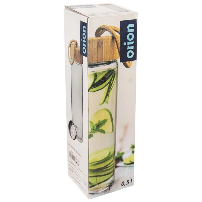 SZKLANA BUTELKA 450ml NA WODĘ Z SITKIEM 143757 - obrazek 7