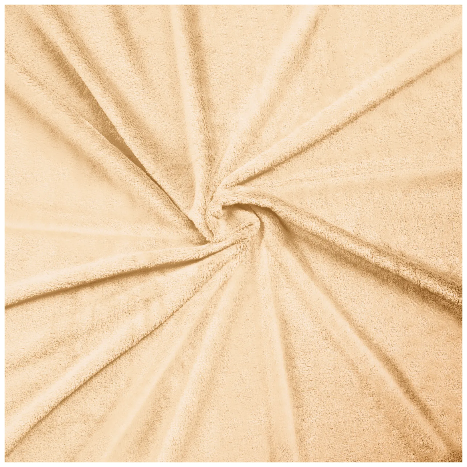 Koc polarowy 200x220 cm TEESA - kremowy - obrazek 4