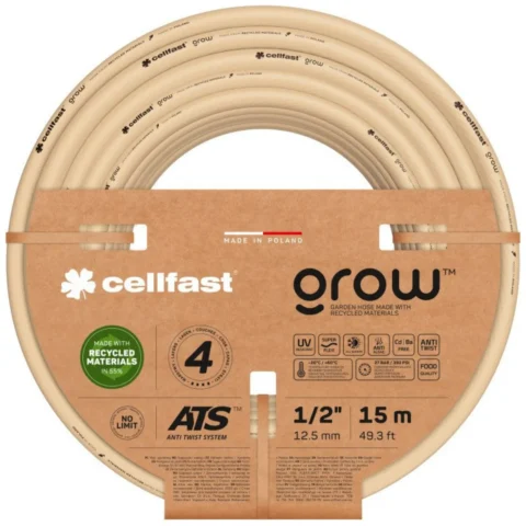 Wąż ogrodowy Cellfast GROW 1/2" 15 m