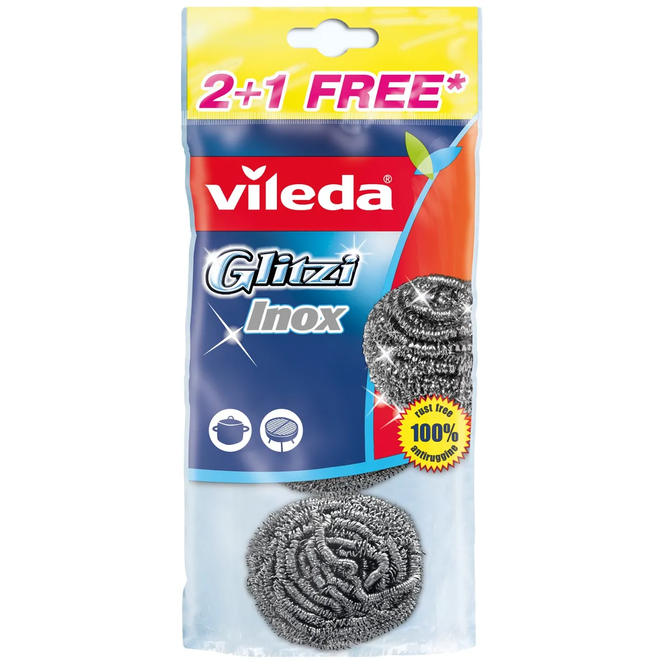 Zmywaki stalowe Vileda Glitzi Spiral 2+1 (3szt)