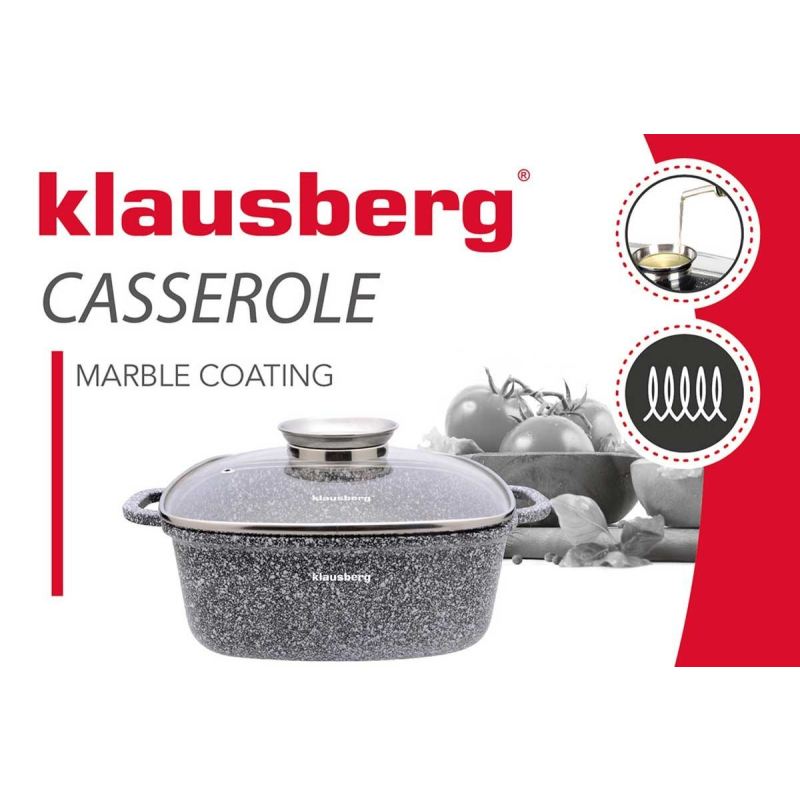 KLAUSBERG GARNEK MARMURKOWY 24cm KB-7530 4,4L - obrazek 3