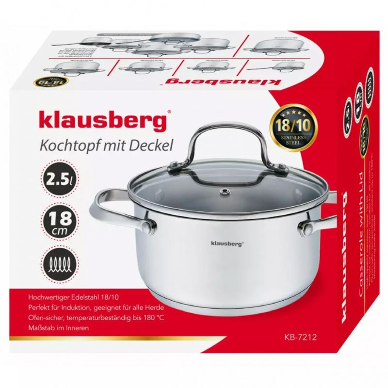 KLAUSBERG GARNEK Z POKRYWĄ 2,5 L KB-7212 - obrazek 6