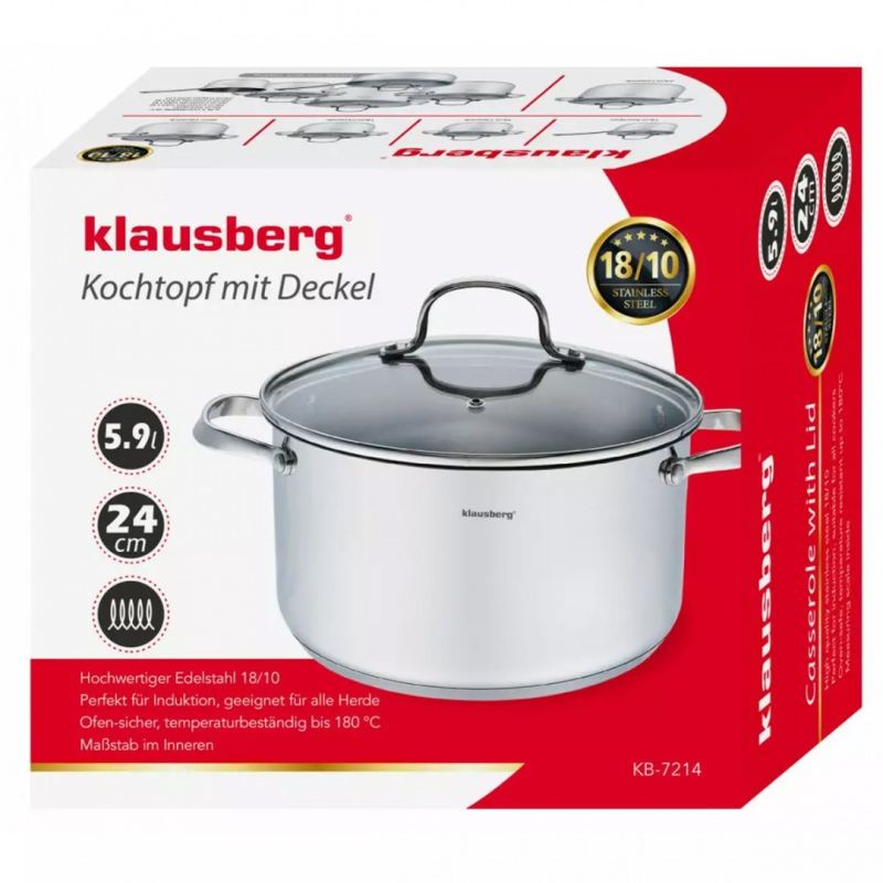 KLAUSBERG GARNEK Z POKRYWĄ 5,9 L KB-7214 - obrazek 5