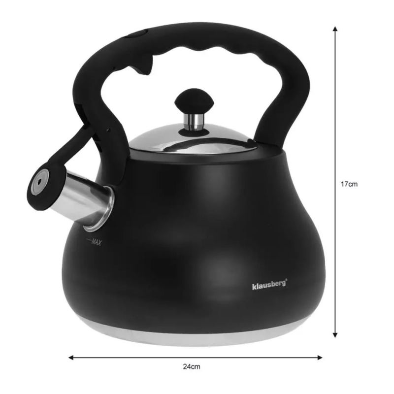 CZAJNIK Z GWIZDKIEM KLAUSBERG 2,7L KB-7446 - obrazek 5