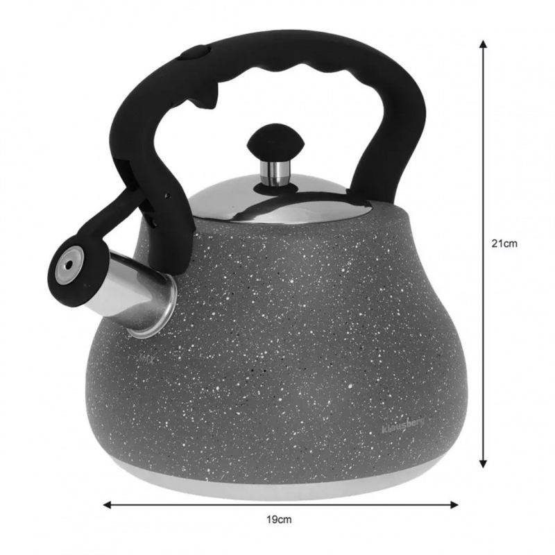 CZAJNIK Z GWIZDKIEM KLAUSBERG 2,7L KB-7447 - obrazek 4