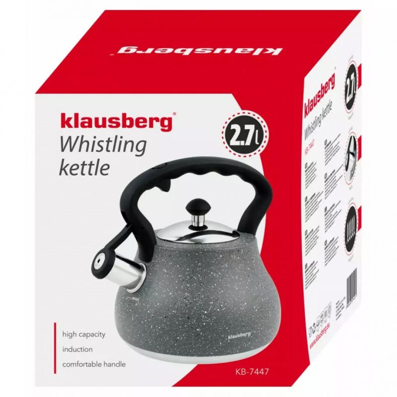 CZAJNIK Z GWIZDKIEM KLAUSBERG 2,7L KB-7447 - obrazek 7