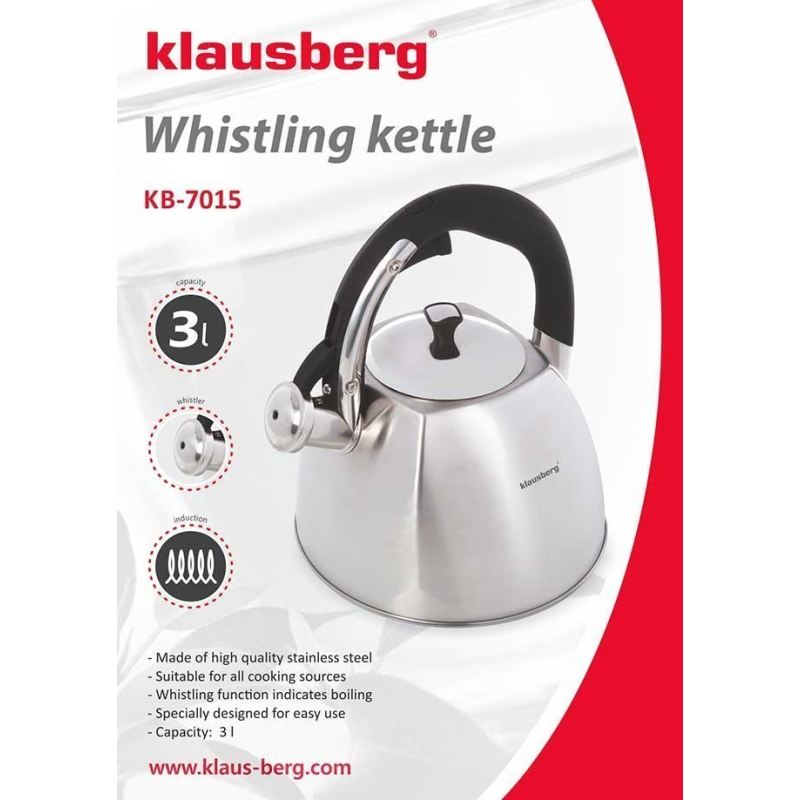 CZAJNIK Z GWIZDKIEM KLAUSBERG 3L KB-7015 - obrazek 2