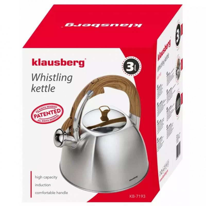 CZAJNIK Z GWIZDKIEM KLAUSBERG 3L KB-7193 - obrazek 7