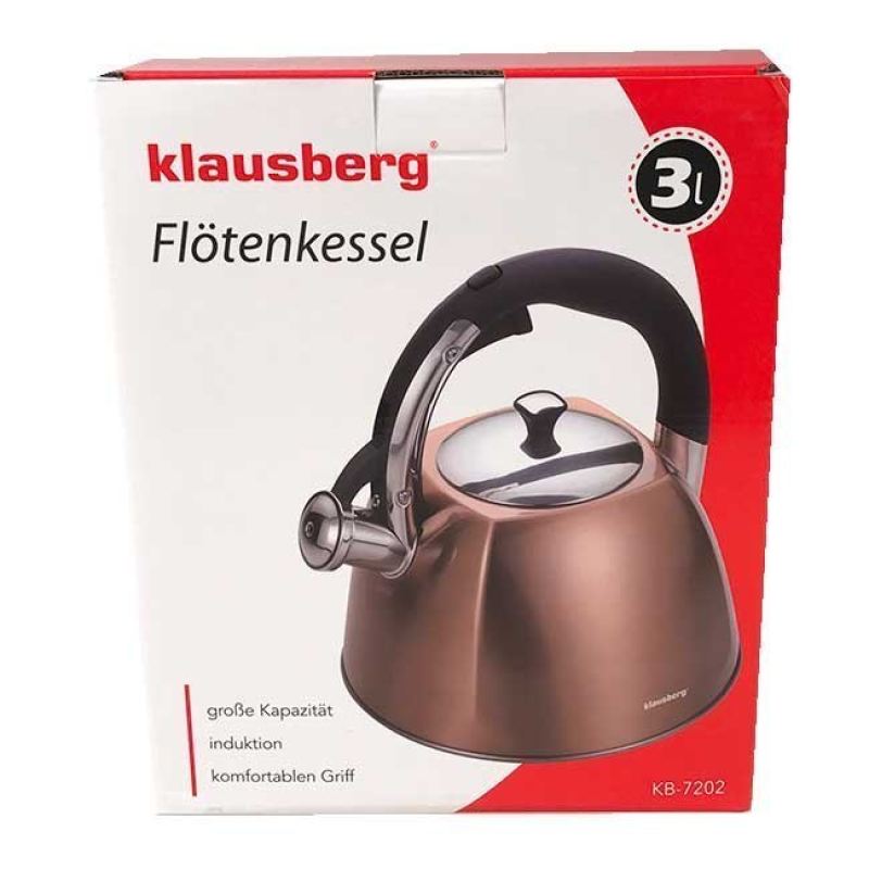 CZAJNIK Z GWIZDKIEM KLAUSBERG 3L KB-7202 - obrazek 2
