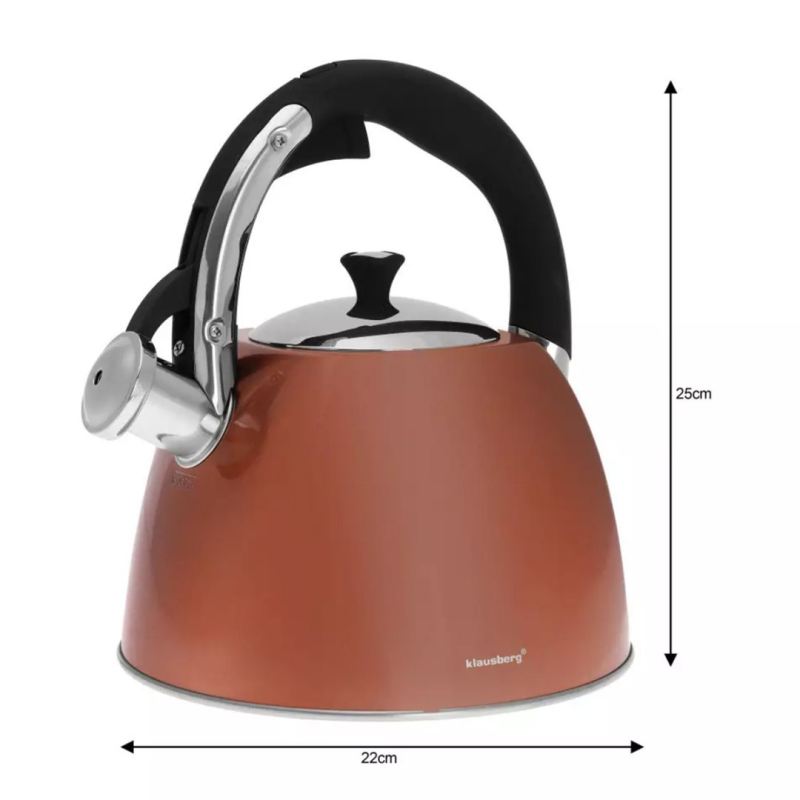 CZAJNIK Z GWIZDKIEM KLAUSBERG 3L KB-7202 - obrazek 6