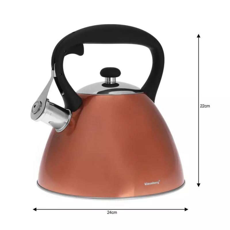 CZAJNIK Z GWIZDKIEM KLAUSBERG 3L KB-7209 - obrazek 3