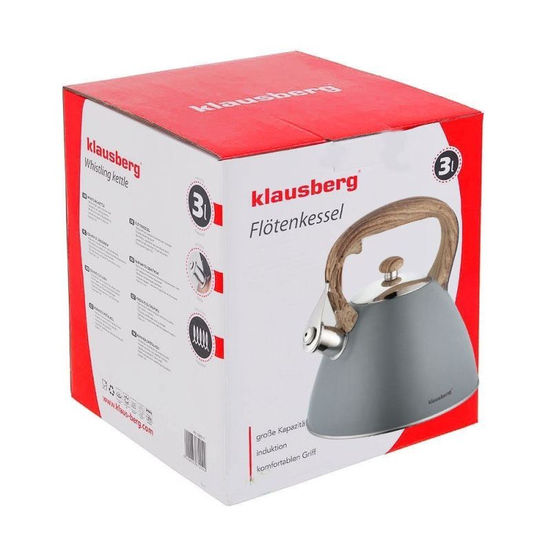 CZAJNIK Z GWIZDKIEM KLAUSBERG 3L KB-7297 - obrazek 3