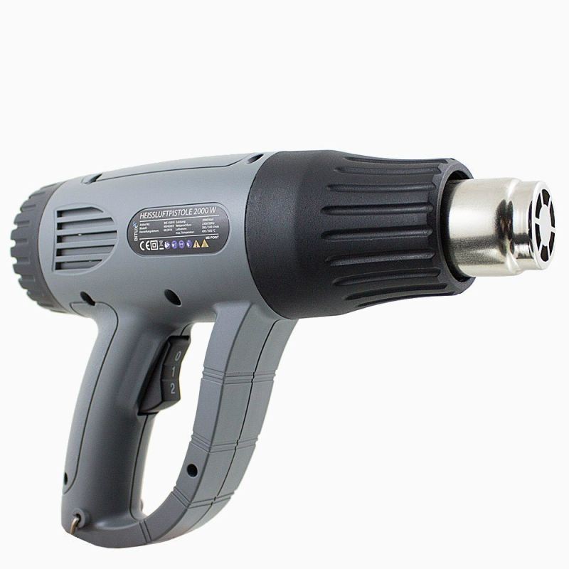 OPALARKA / PISTOLET Z GORĄCYM POWIETRZEM 2000W DUŻA MOC GRZEWCZA - obrazek 2