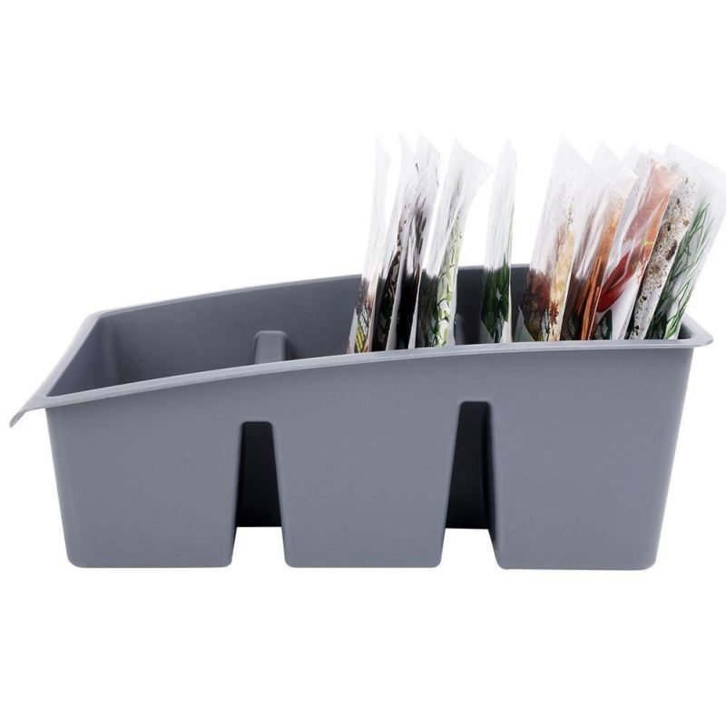 ORGANIZER POJEMNIK NA PRZYPRAWY W TOREBKACH SZARY 229047-S - obrazek 8